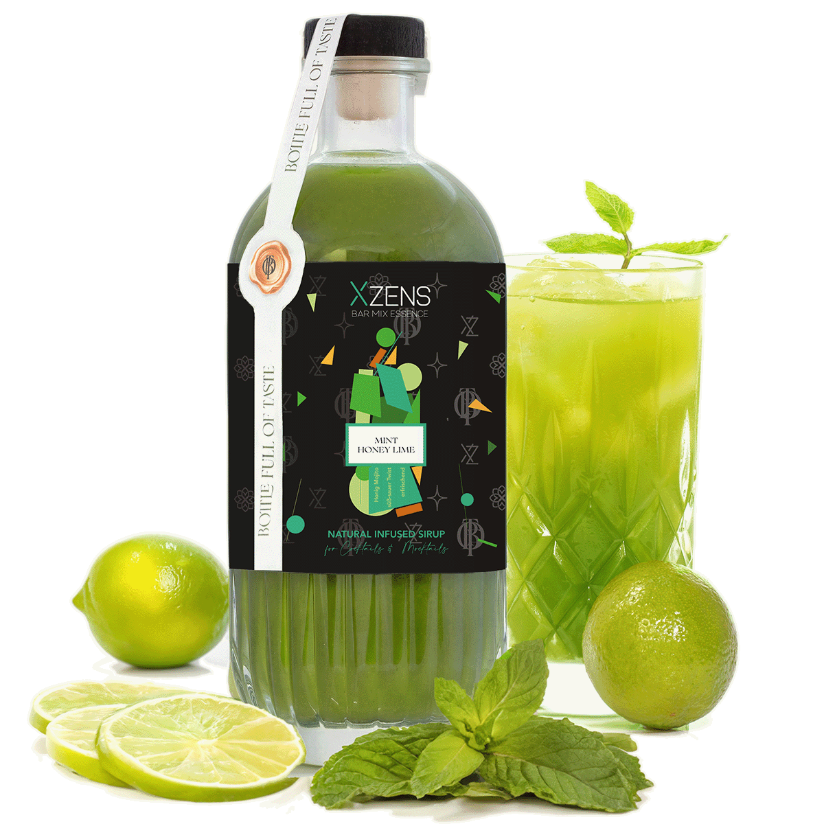 Xzens X³-TASTE (3-Pack) SUMMER LOVE | natural infused premium sirup | Bar Mix Essenz