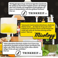 Xzens RASPBERRY / THYME | natural infused premium sirup | Bar Mix Essenz