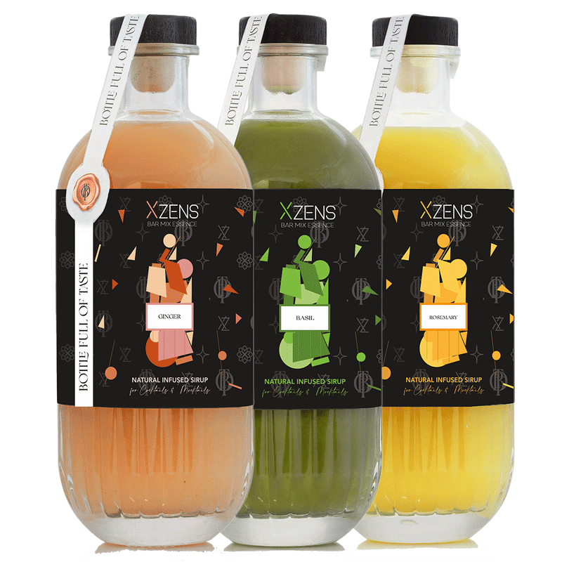 Xzens X³-TASTE (3-Pack) SUMMER DREAM | natural infused premium sirup | Bar Mix Essenz