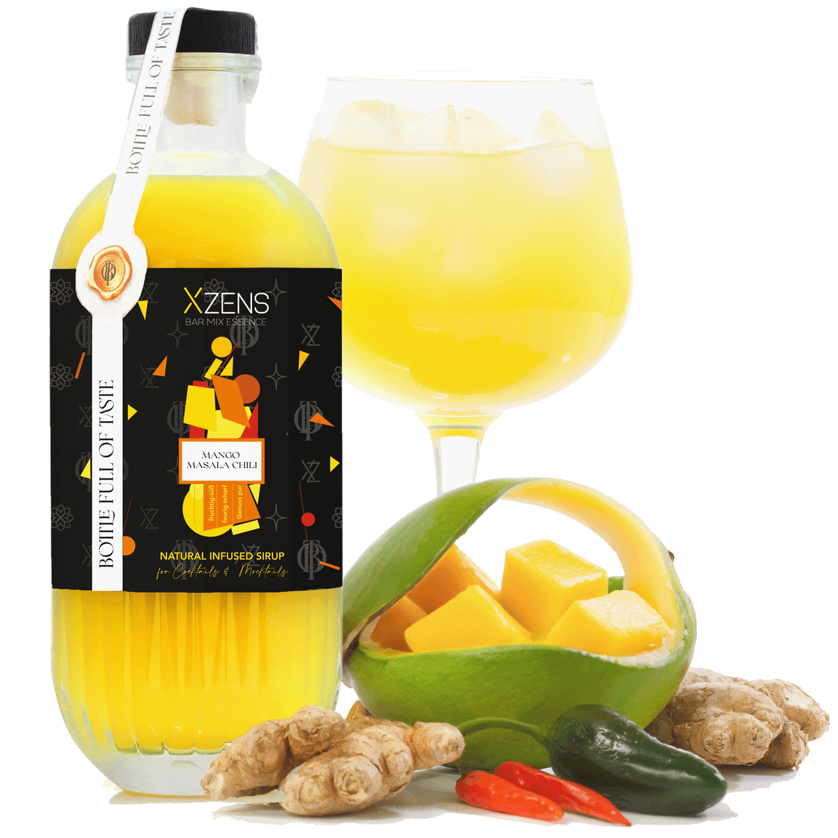 Xzens X³-TASTE (3-Pack) SUMMER LOVE | natural infused premium sirup | Bar Mix Essenz