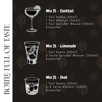 Xzens X³-TASTE (3-Pack) SUMMER LOVE | natural infused premium sirup | Bar Mix Essenz